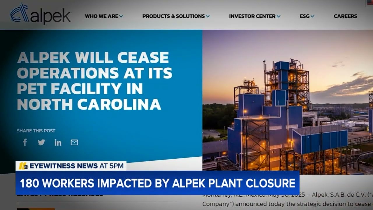 180 workers getting laid off in Fayetteville as polyester plant shuts down