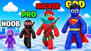 NOOB to GOD Rope Superhero Evolution! Rope Man Run 2026 screenshot 1