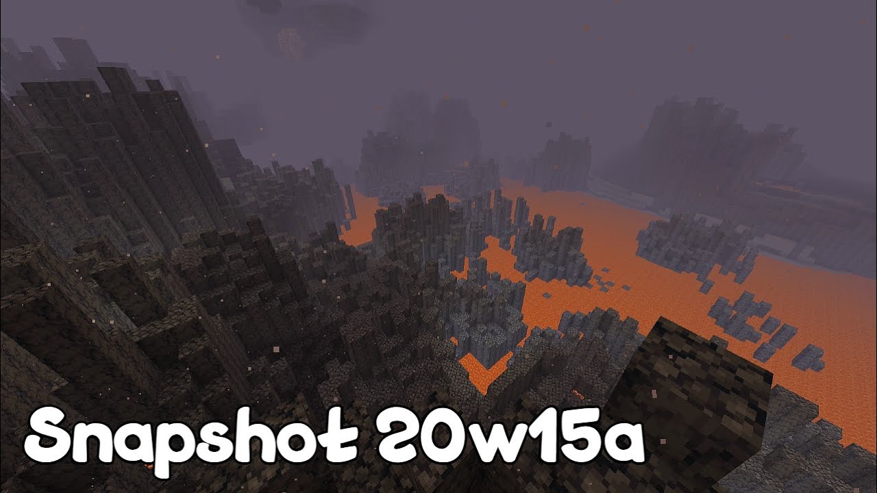 NEW Nether Biome and Blackstone in Minecraft Snapshot 20w15a YouTube