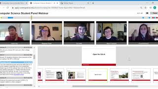 Computer Science Student Panel Webinar