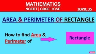 AREA & PERIMETER of RECTANGLE [Geometry](How to find Area & Perimeter of Rectangle)Grade 1-12