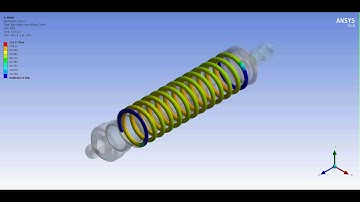 Analysis for Shock Absorber in ANSYS R16 - Spring - 1