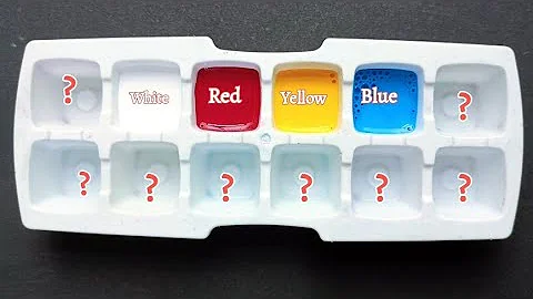 #Colormixing 77 / How to Create 18 New Colors Using Red, Yellow, Blue & White Acrylic Paint