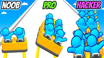 Runner Coaster - NOOB vs PRO vs HACKER