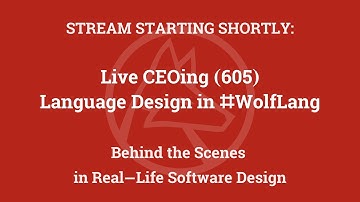 Live CEOing Ep 605: Language Design in Wolfram Language [Multicomputation]