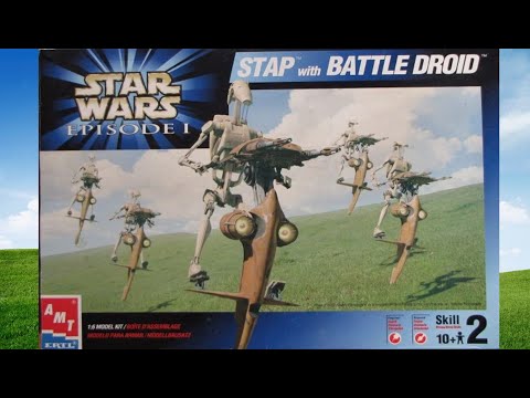 Maquette à monter Stap with Battle Droid STARS WARS épisode 1 (AMT/ERTL