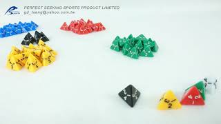 4-Side Plastic Dice Number 1-4