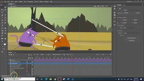 Editing nested symbols, importance of layer order and naming layers using a sample file in Animate