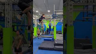 6ft Lache from Wale fins to fidget spinner during Ultimate Ninjas nsc comp #ninjawarrior 