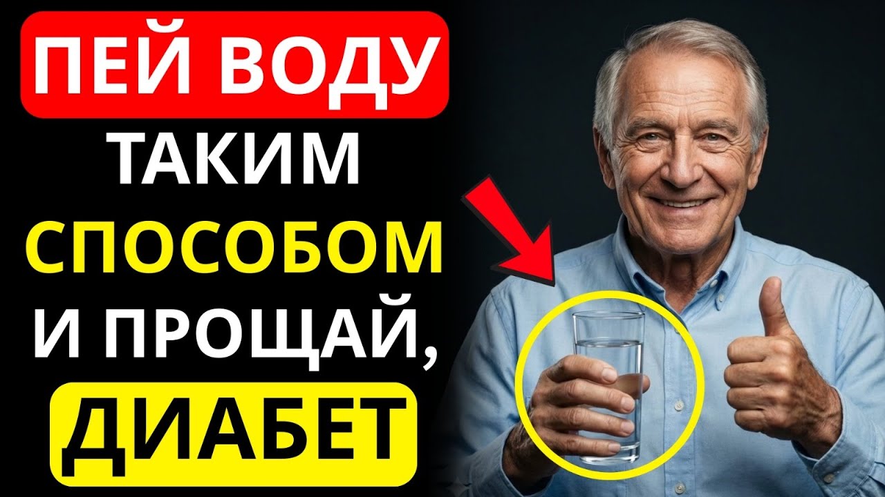 Самый простой способ снизить сахар в крови — правильное питье воды