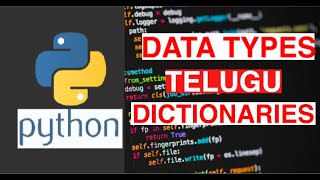 #6 Python Data Types: Dicts || Dictionaries In Telugu ||Python Beginner Tutorial|| Learn Python
