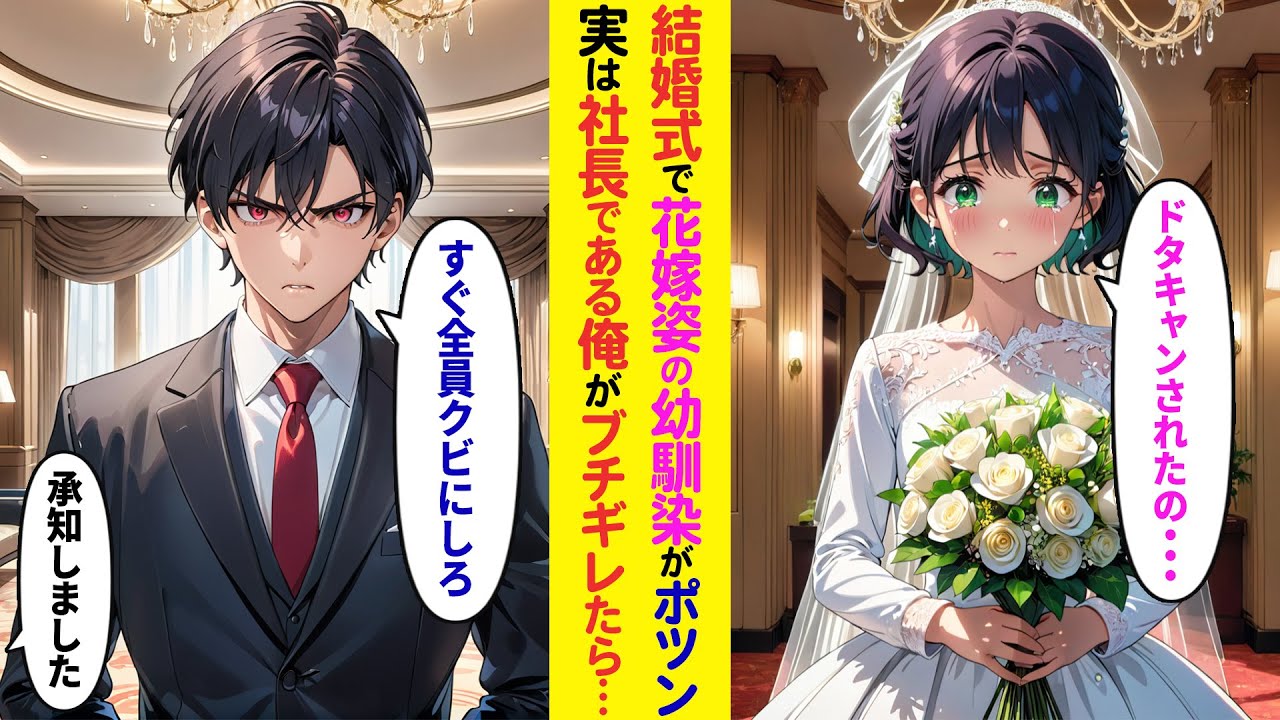 【漫画】幼馴染の結婚式に行くとウエディングドレス姿の幼馴染がポツン→年商100億の大企業社長である俺がブチギレた結果…【ラブコメ】