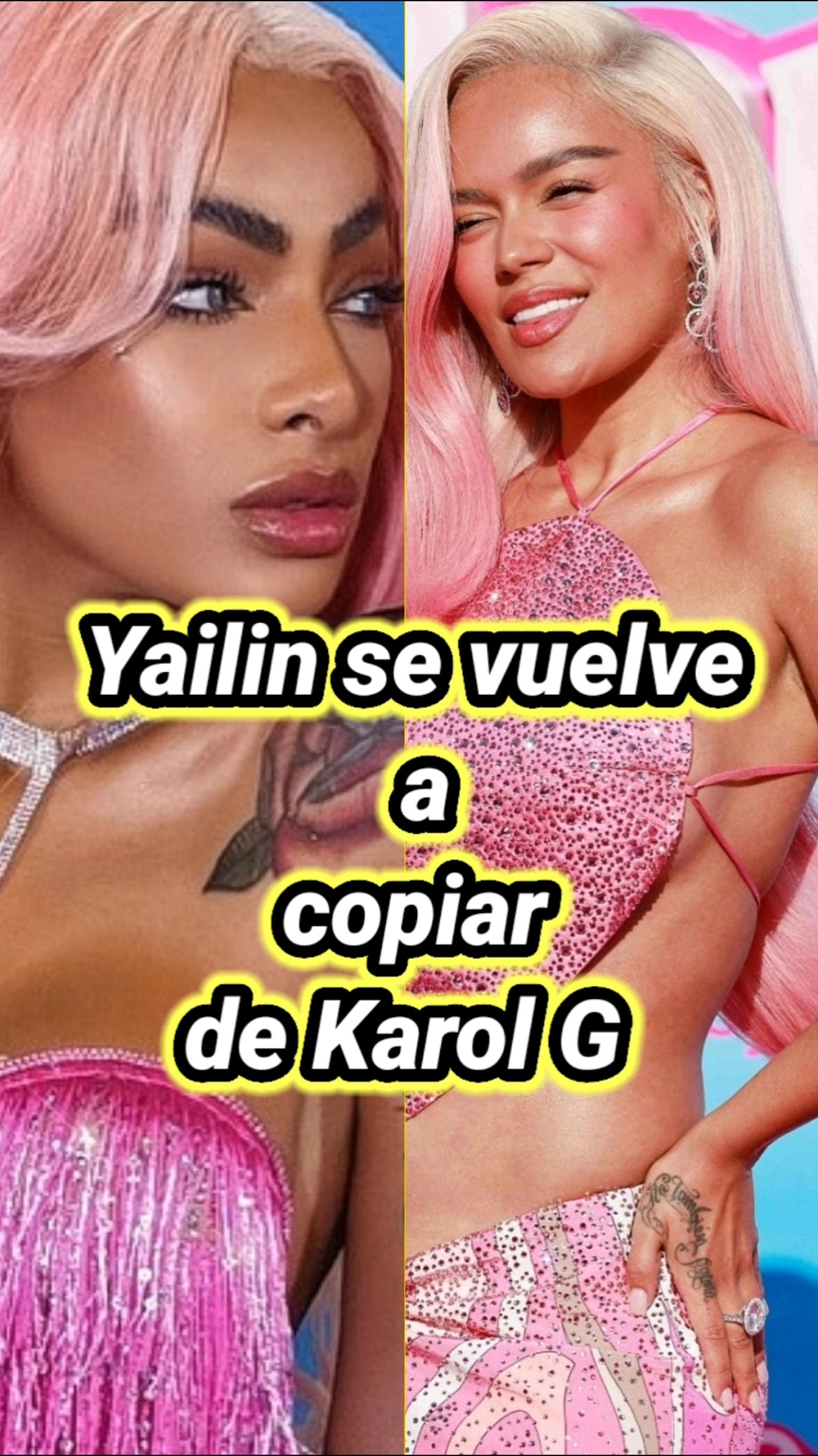 Yailin se vuelve a copiar de Karol G. #karolg