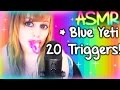 ASMR Blue Yeti ░ OVER 20 TRIGGERS!!! ♡ Mouth Sounds, SkSkSk, Crinkle, Plastic, Hair Brushing, Test ♡