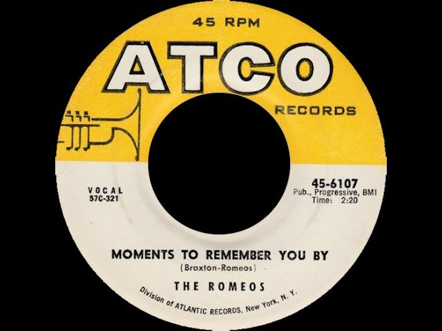 The Romeos - Moments To Remember You By 1957 - YouTube