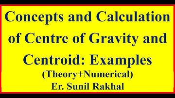 1. Center of Gravity, Centroid and Moment of inertia( Engineering Mechanics)(Theory+ Numerical)