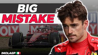 ''I WAS TOO GREEDY'' Charles Leclerc frustrated with himself after costly mistake ImolaGP 2022
