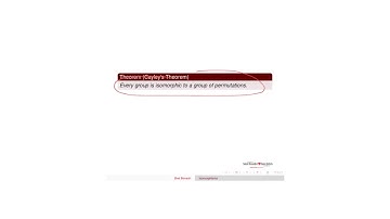 Abstract Algebra Isomorphisms Cayley