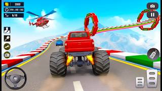 Monster Truck Mega Ramp Impossible Driver - Extreme Stunt Racing Game 3D - Android GamePlay  screenshot 1