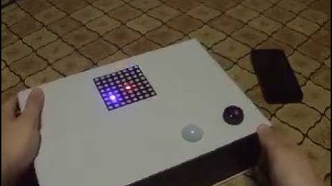 Box with LED matrix 8x8 (DFRobot)