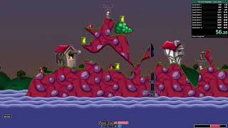 Worms Armageddon - 1 Quick Game in 1:26.36 screenshot 1