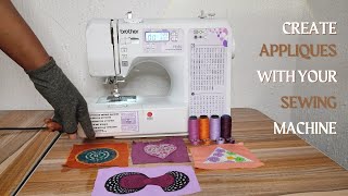 4 Raw Edge Appliqué Techniques and Stitch Patterns #appliqué