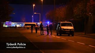 POLICISTÉ NA MÍSTĚ STŘELBY V PRAZE