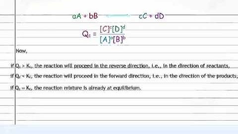 Applications of Equilibrium Constants