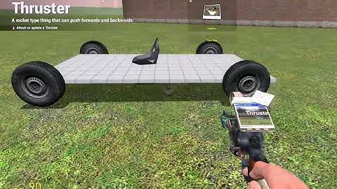 How to make a simple car (gmod) (no mods)