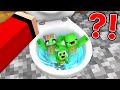 MIKEY Family Was FLUSHED AWAY by JJ in Minecraft ! - Maizen Toilet Challenge