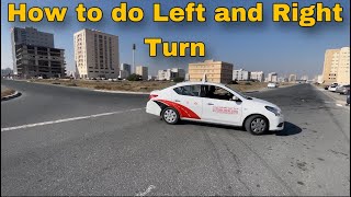 How to take Left and Right Turn