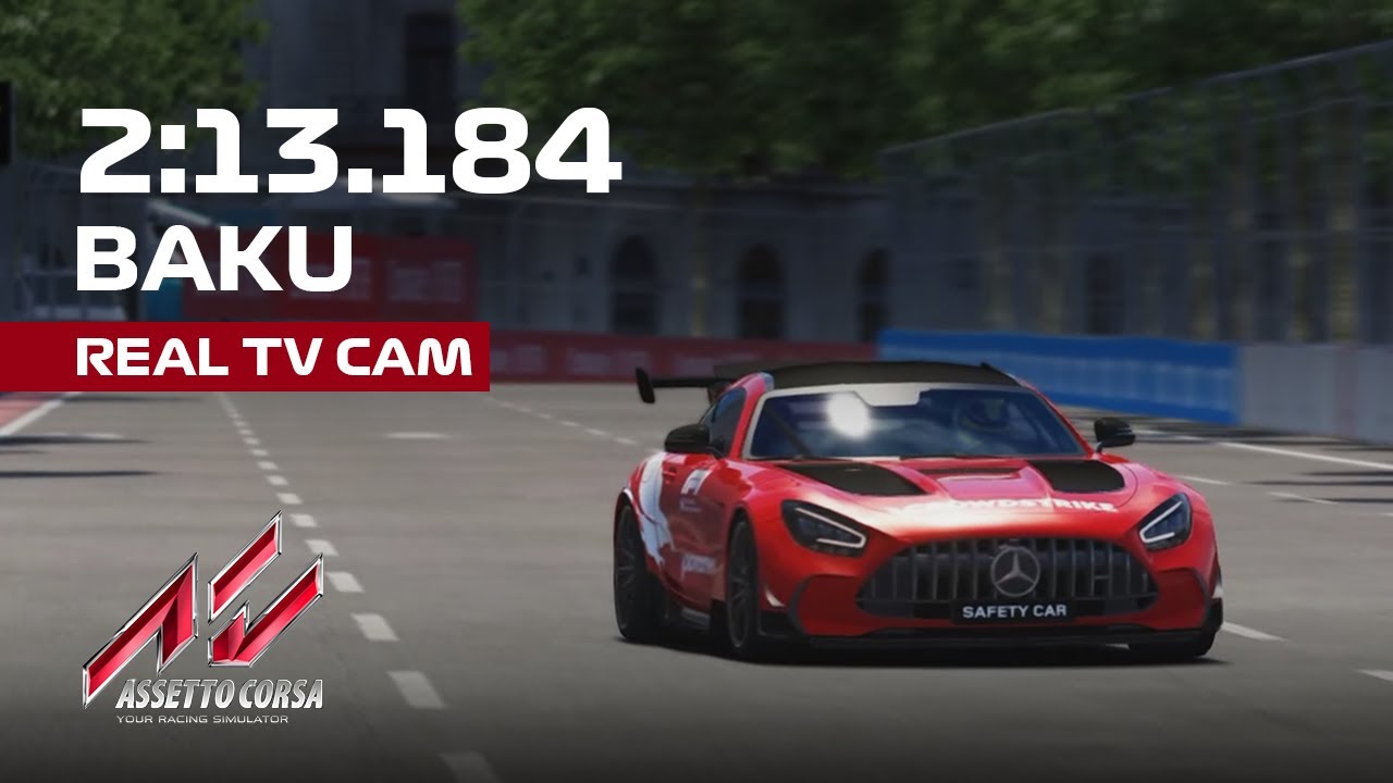Assetto Corsa F1 safety car BAKU HOTLAP YouTube