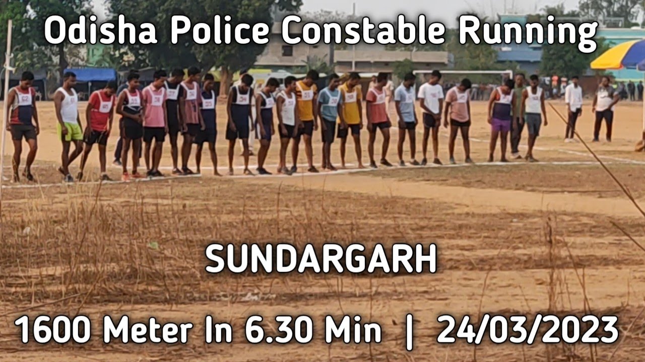 Odisha Police Running...1600 meter,  sundargarh, police, odisha, OSAP / IRB