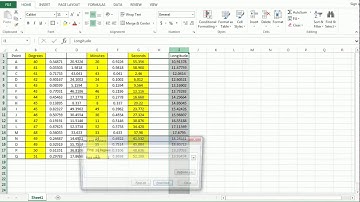 Decimal Degrees to Degrees Minutes Seconds coordinate conversion in Excel.