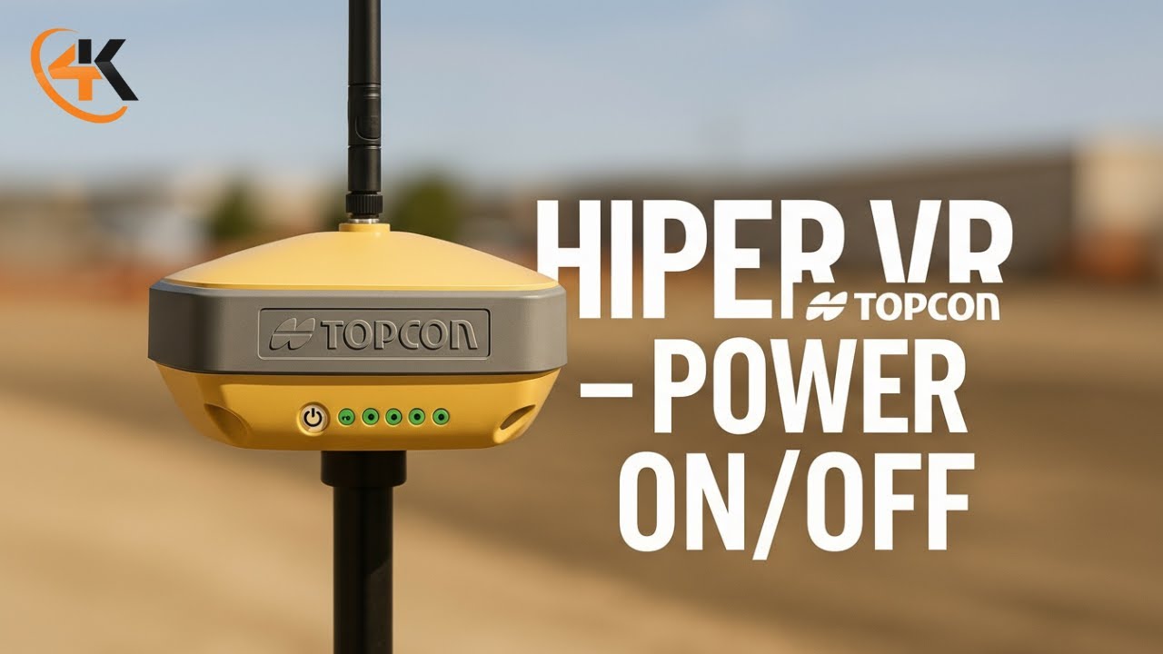 Topcon Hiper VR - How to Power On & Off