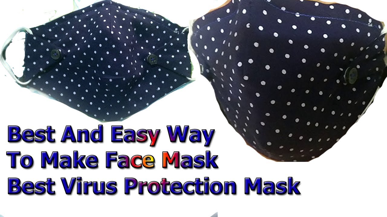 Best Virus Protection Mask How to make Face mask at Home YouTube