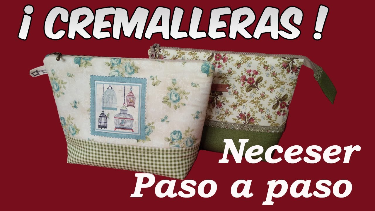 Cómo poner CREMALLERA en NECESER *2 TÉCNICAS* #VÍDEO 1