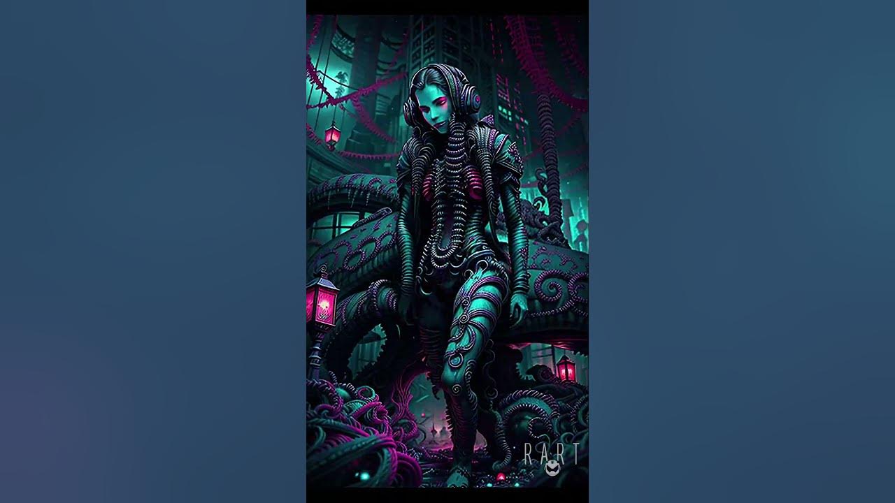 I made this from the music video « LORN - Acid Rain » - #rart #synthography #lorn #electronica
