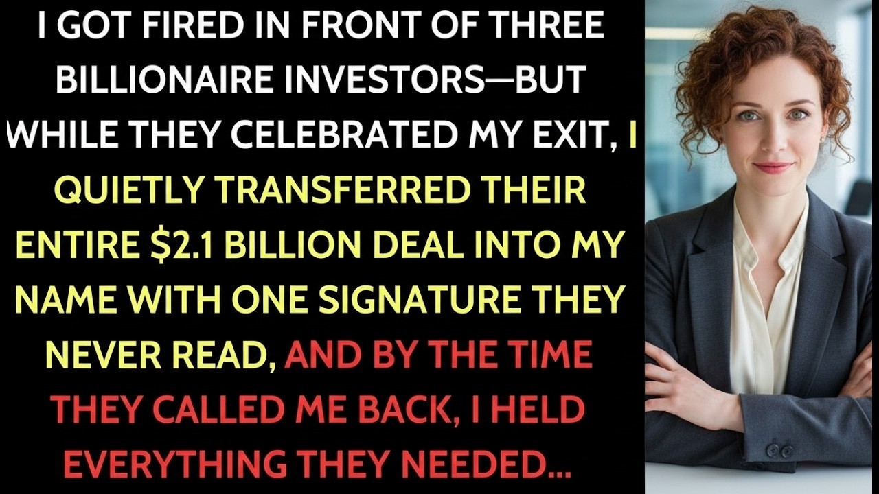 I Was Fired in Front of Three Major Investors—25 Minutes Later, I Was on Their $2.1B Deal.