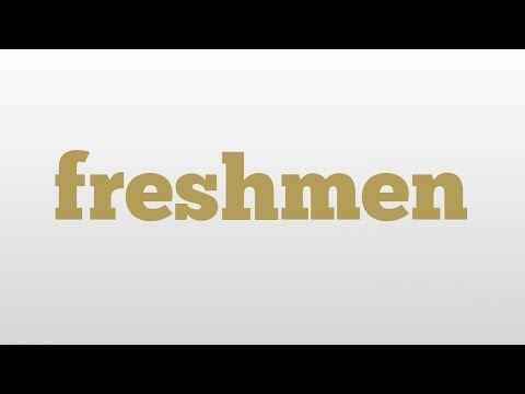 freshmen meaning and pronunciation