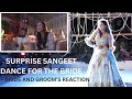 Surprise solo sangeet performance by brides sister for mridul and aditya  with their reactions