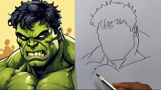 How to Draw Hulk / Angry Hulk Drawing Drawing
