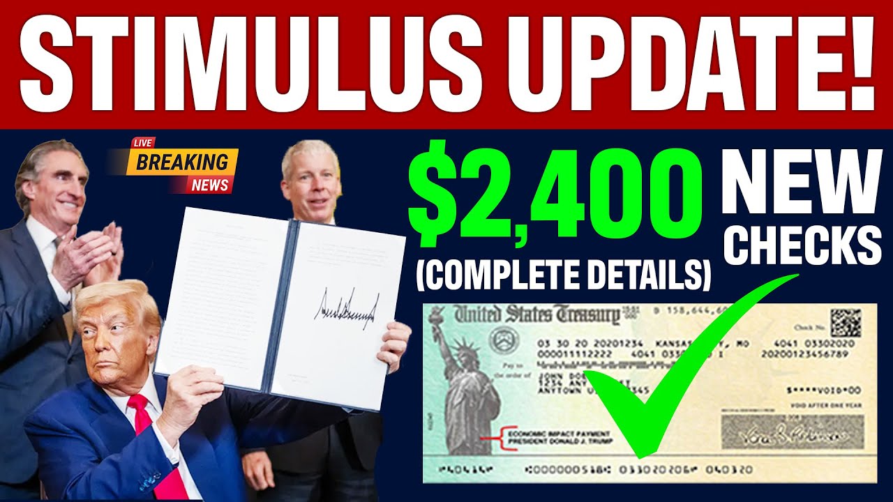 СДЕЛАНО! Стимулирующие чеки на сумму 2400 долларов для американцев | Обновление информации о стим...