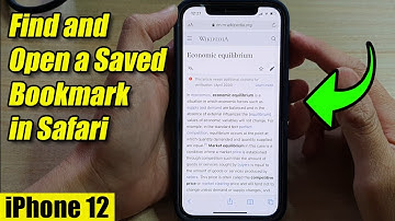 iPhone 12: How to Find and Open a Saved Bookmark in Safari