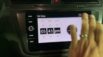 Setting The Clock On Your New VW Tiguan, Atlas, Jetta 2018 and newer