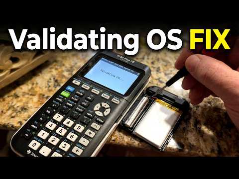 HOW TO FIX TI-84 Plus CE Python Calculator “Validating OS” (Bad Battery Replacement)