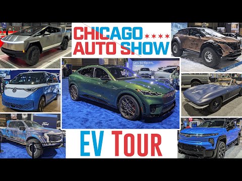 Chicago Auto Show 2024 in HDR | Every Electric Vehicle Tour | From Cybertruck to Motocompacto