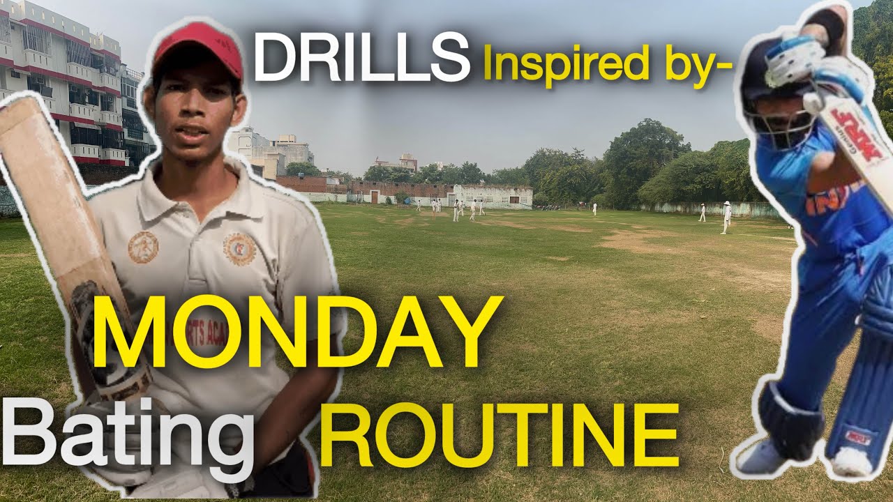 Monday: Complete Bating Routine!| Best cricket Drills 🏏🔥🇮🇳 - YouTube