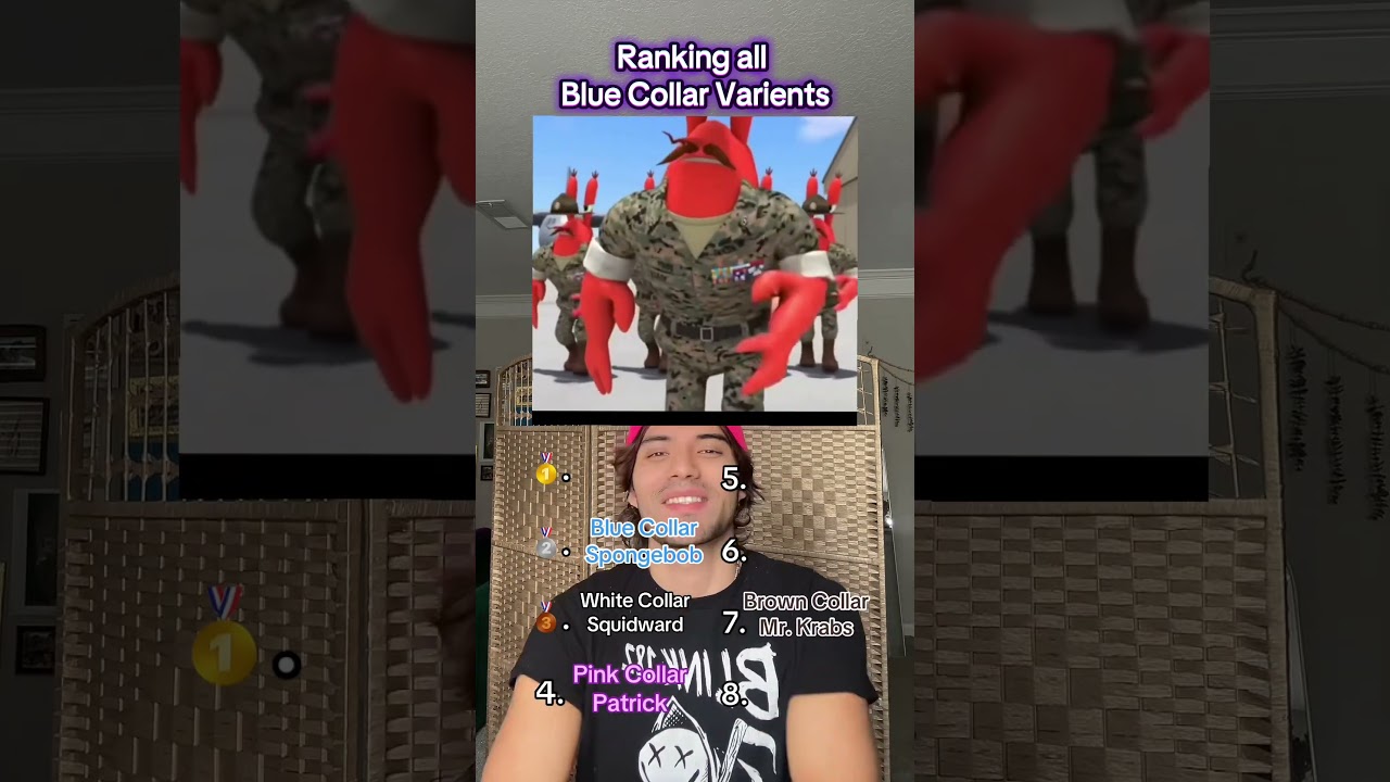 Рейтинг всех вариантов Губки Бонда «Синий воротничок» 