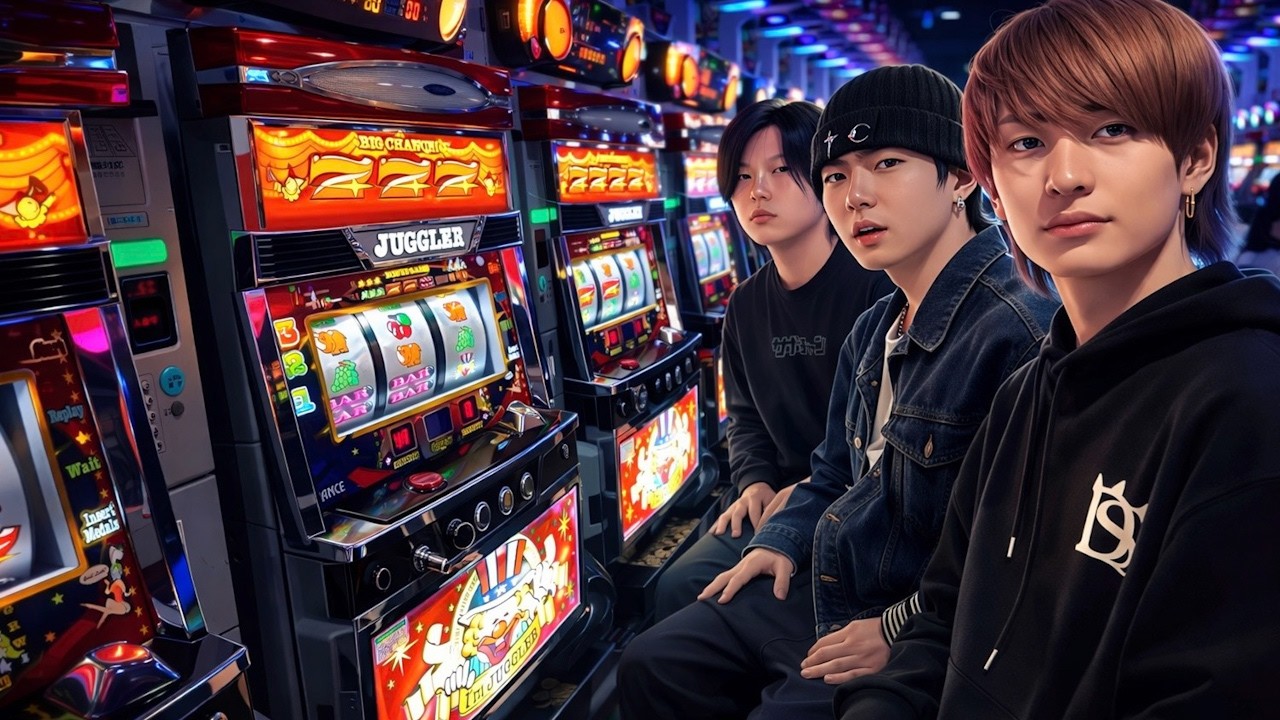 I saw my friend, who hasn't paid off his debts, at the slot